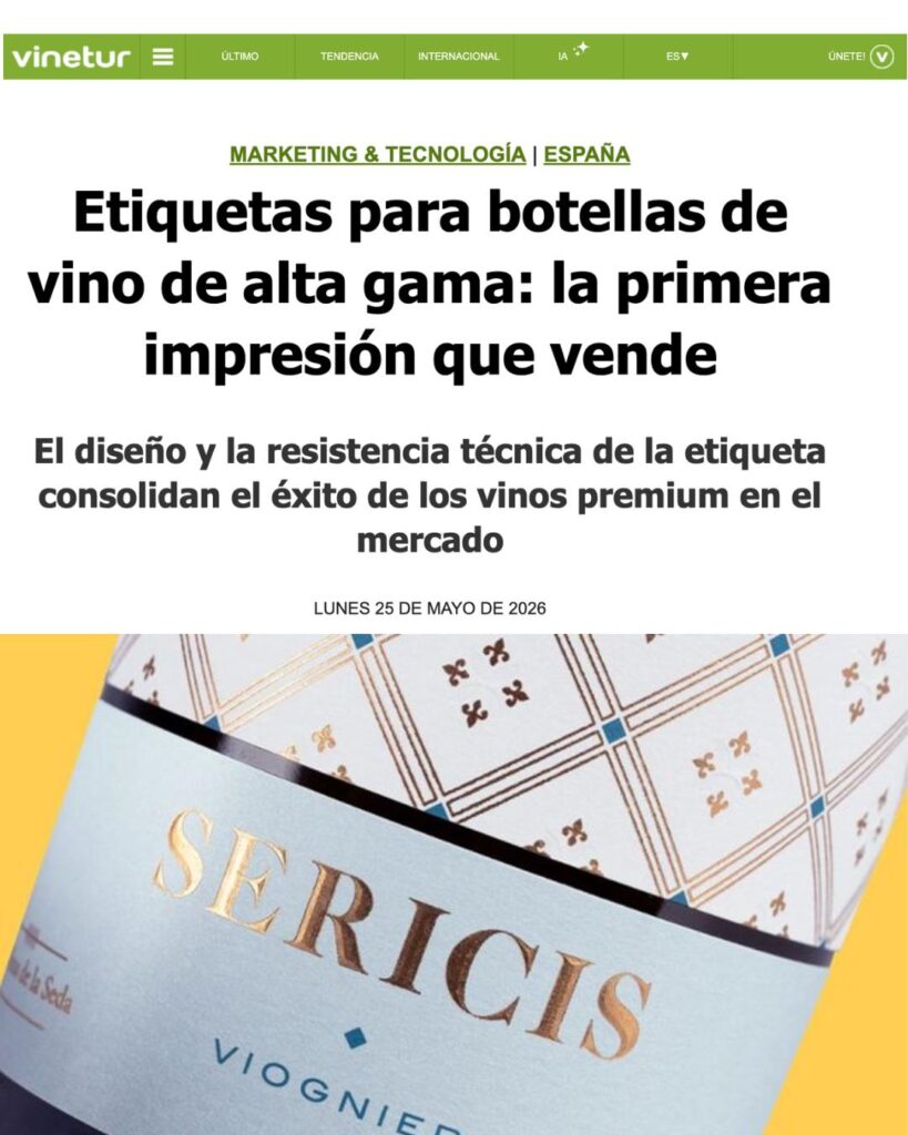 Etiquetas para botellas de vino de alta gama: la primera impresión que vende